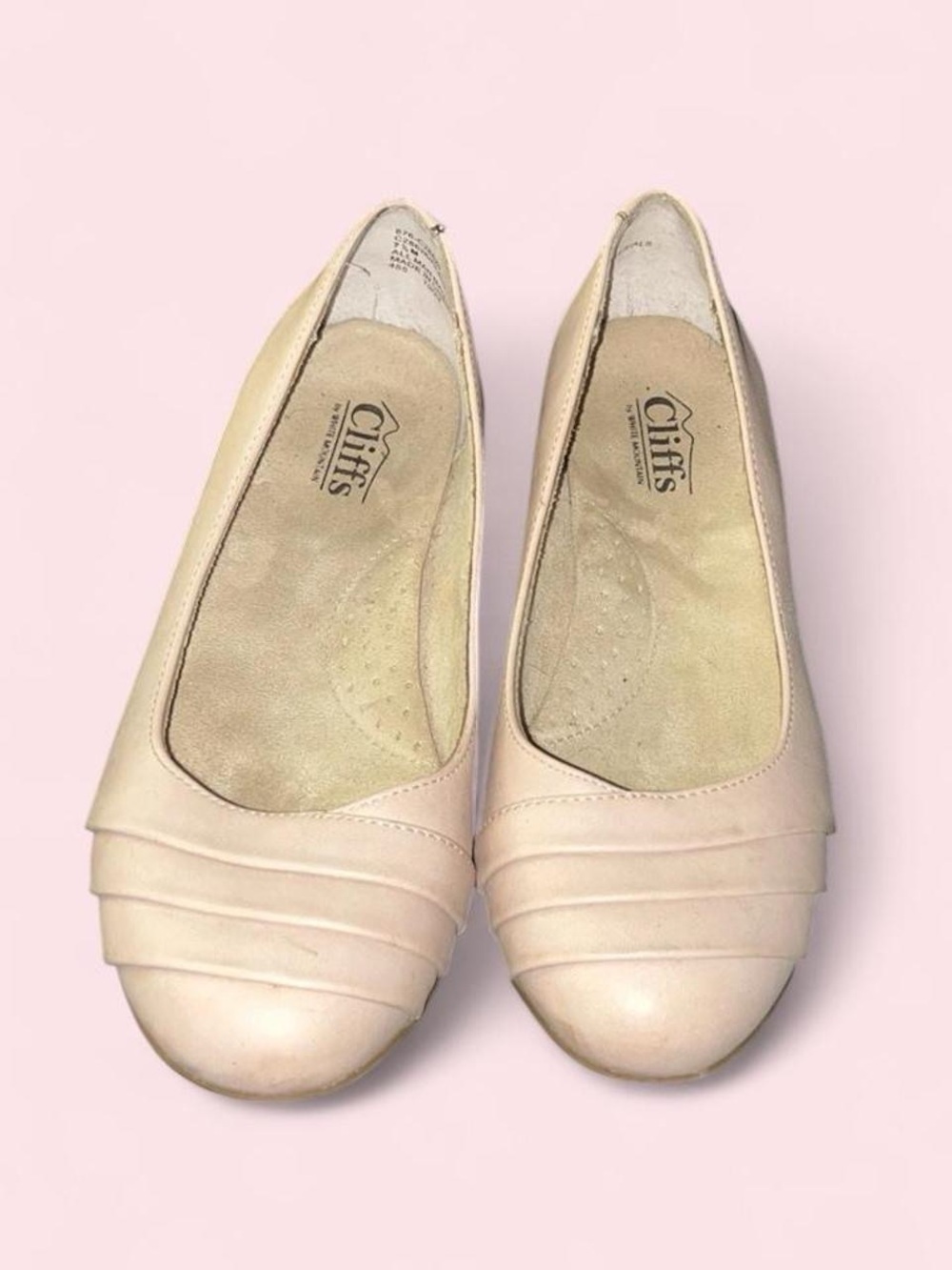 White Mountain Cliffs Women's Light Beige Ballet Flats